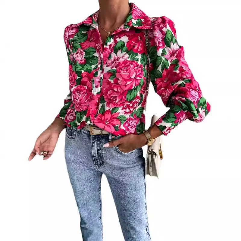 Eugenia® | Women'S Blouse With Floral Design And Voluminous Sleeves - Image 5