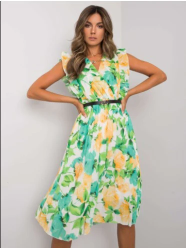 Eugenia® | Women'S Floral Ruffle Midi Dress - Image 7