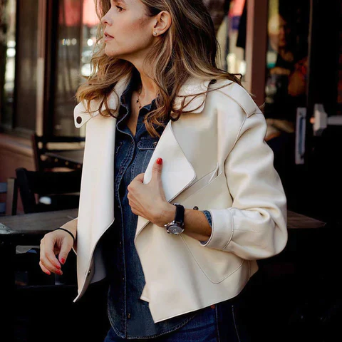 Eugenia | and elegant leather jacket - Image 3
