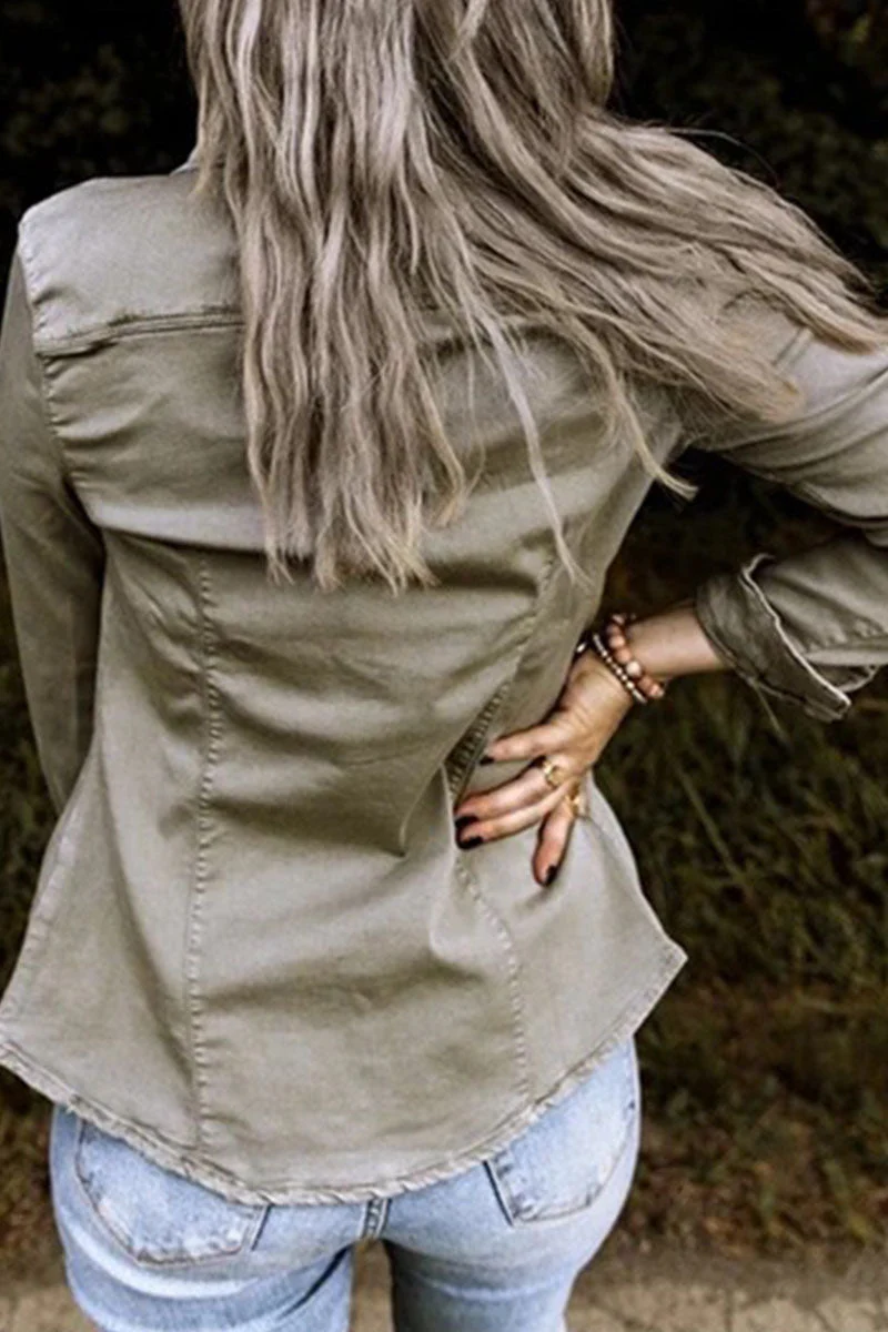 Eulalia | Fashion sexy solid cardigan for adults, turn-down collar, long sleeves, regular jeans - Image 4