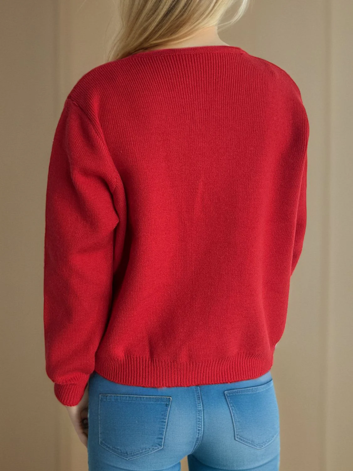 Eulalia | Long sleeve cardigan with buttons and pockets - Image 2