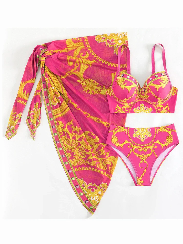 Eva® | Bohemian Push-Up Bathing Dress With Cover-Up - Image 2