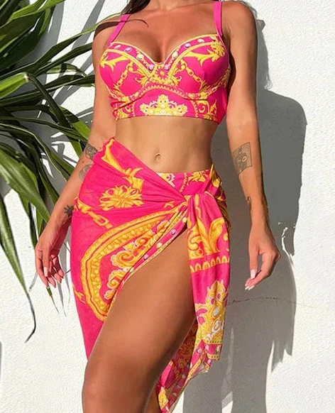 Eva® | Bohemian Push-Up Bathing Dress With Cover-Up - Image 7