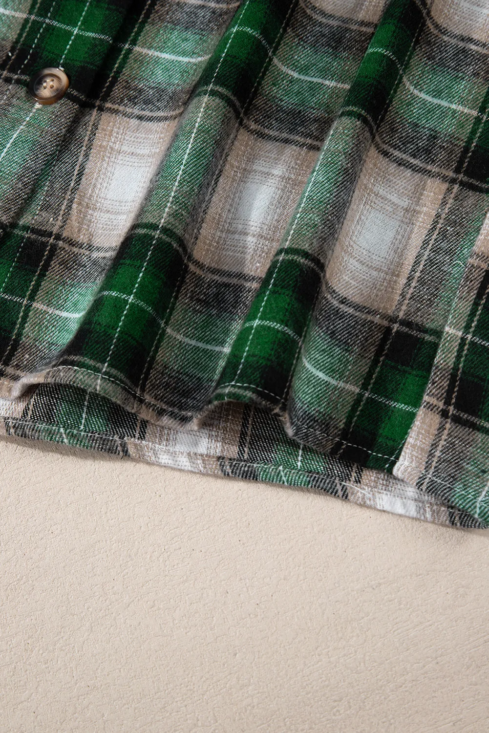 Eva | Checked hooded jacket with drawstring and pockets - Image 6