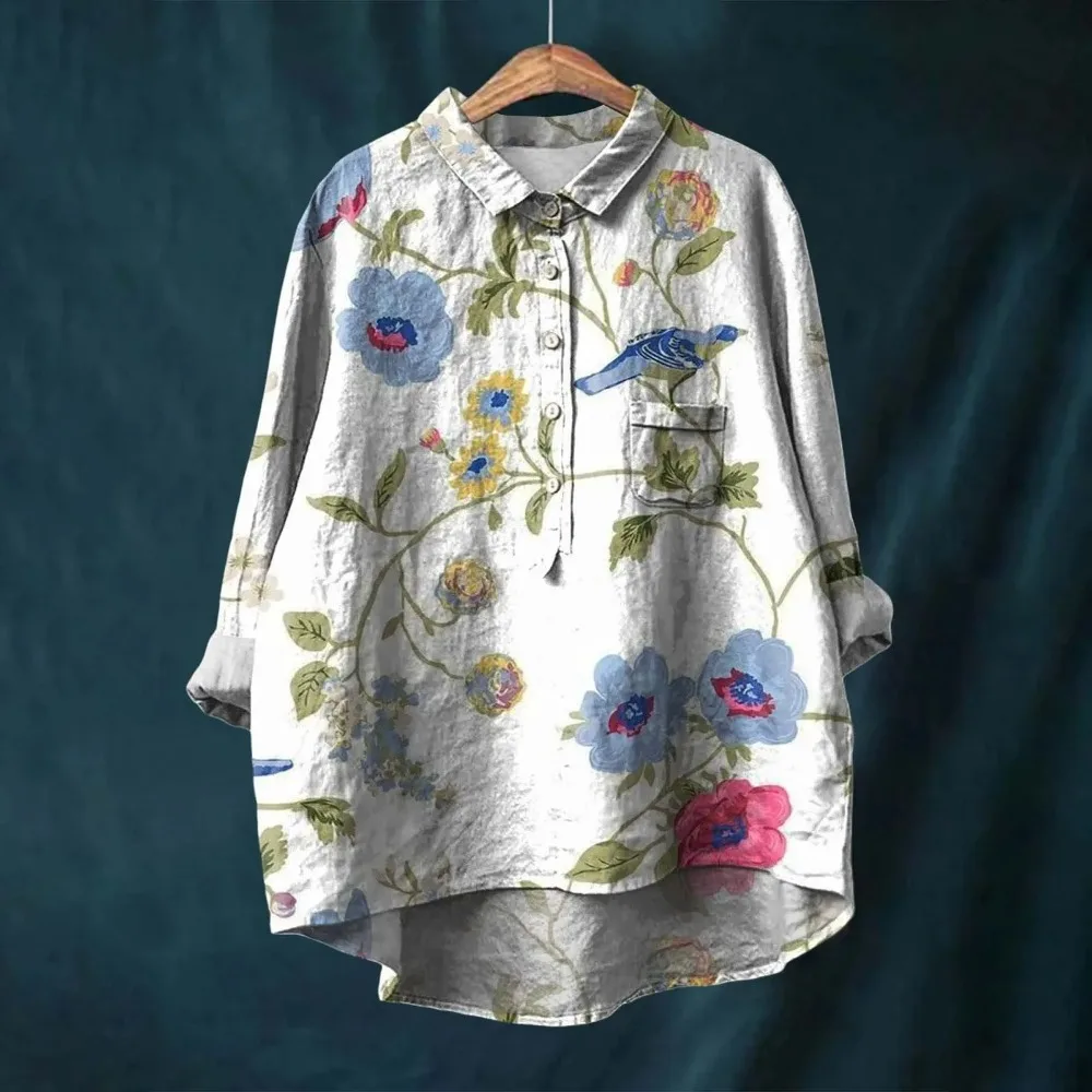 Eva® | Cotton And Linen Blouse - Image 4