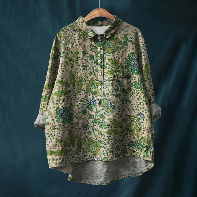 Eva® | Cotton And Linen Blouse - Image 7