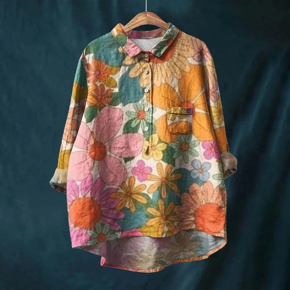 Eva® | Cotton And Linen Blouse - Image 8