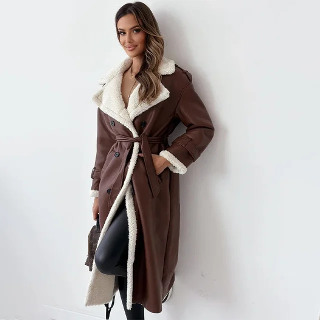Eva | Elegant long winter coat for women. - Image 4