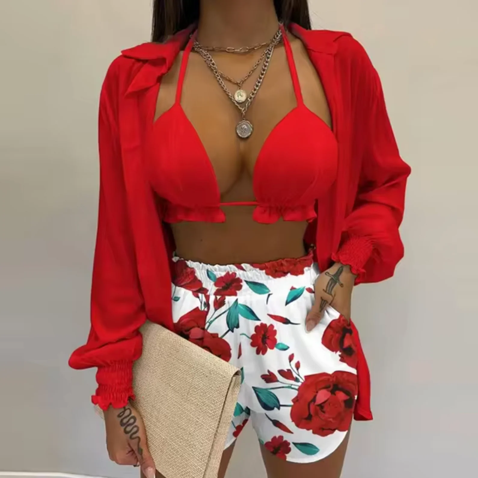 Eva® | Vibrant Print Swimsuit Set - Image 2