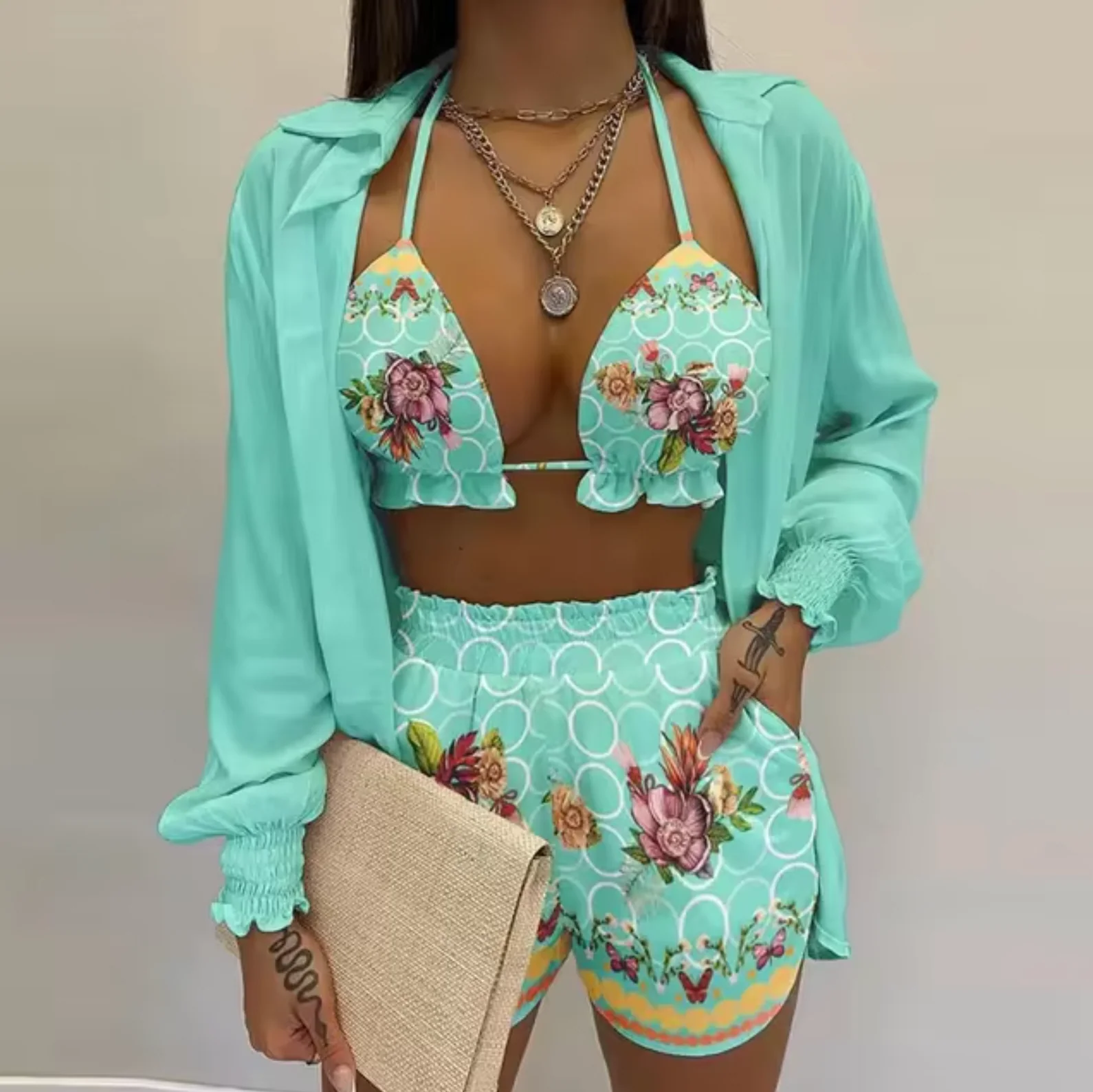Eva® | Vibrant Print Swimsuit Set - Image 5