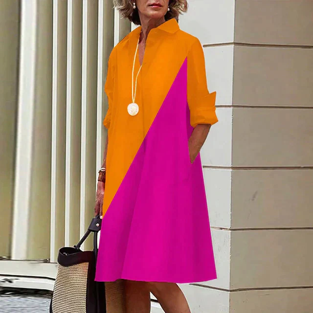 Eva® | Vintage Long Sleeve Dress