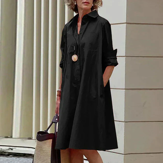 Eva® | Vintage Long Sleeve Dress - Image 7