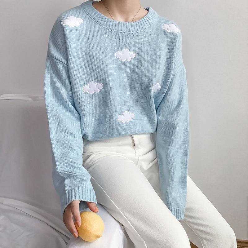 Eva | Women's long sleeve cloud sweater, casual style