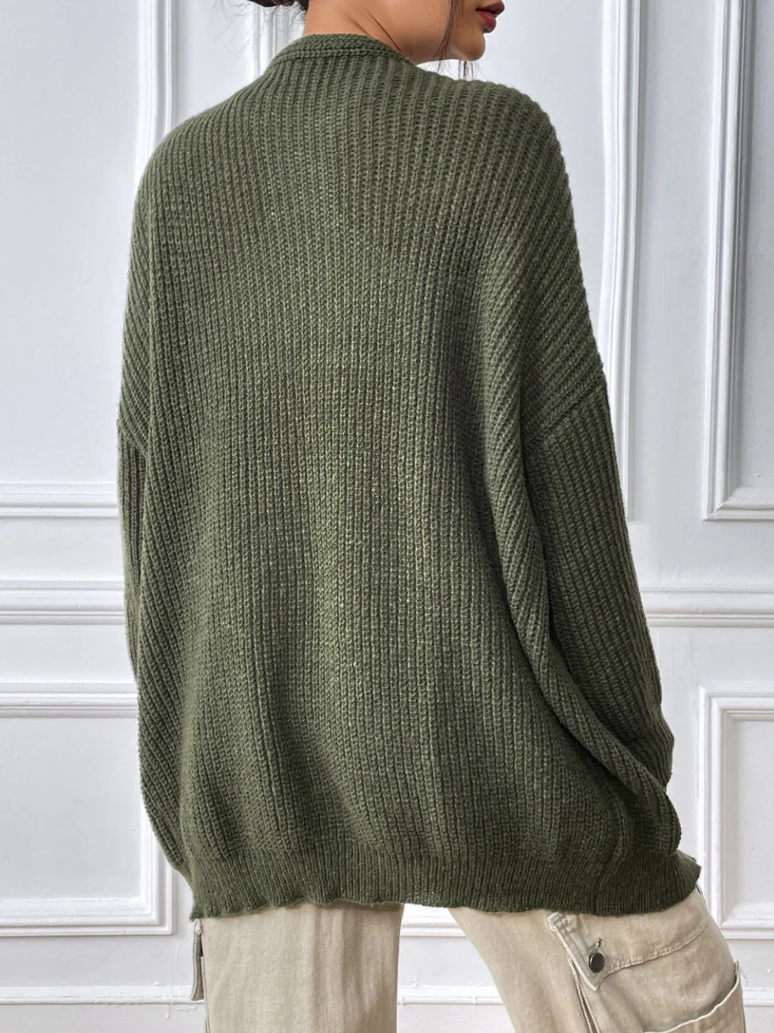 Fabiana | Long sleeve open front cardigan - Image 2