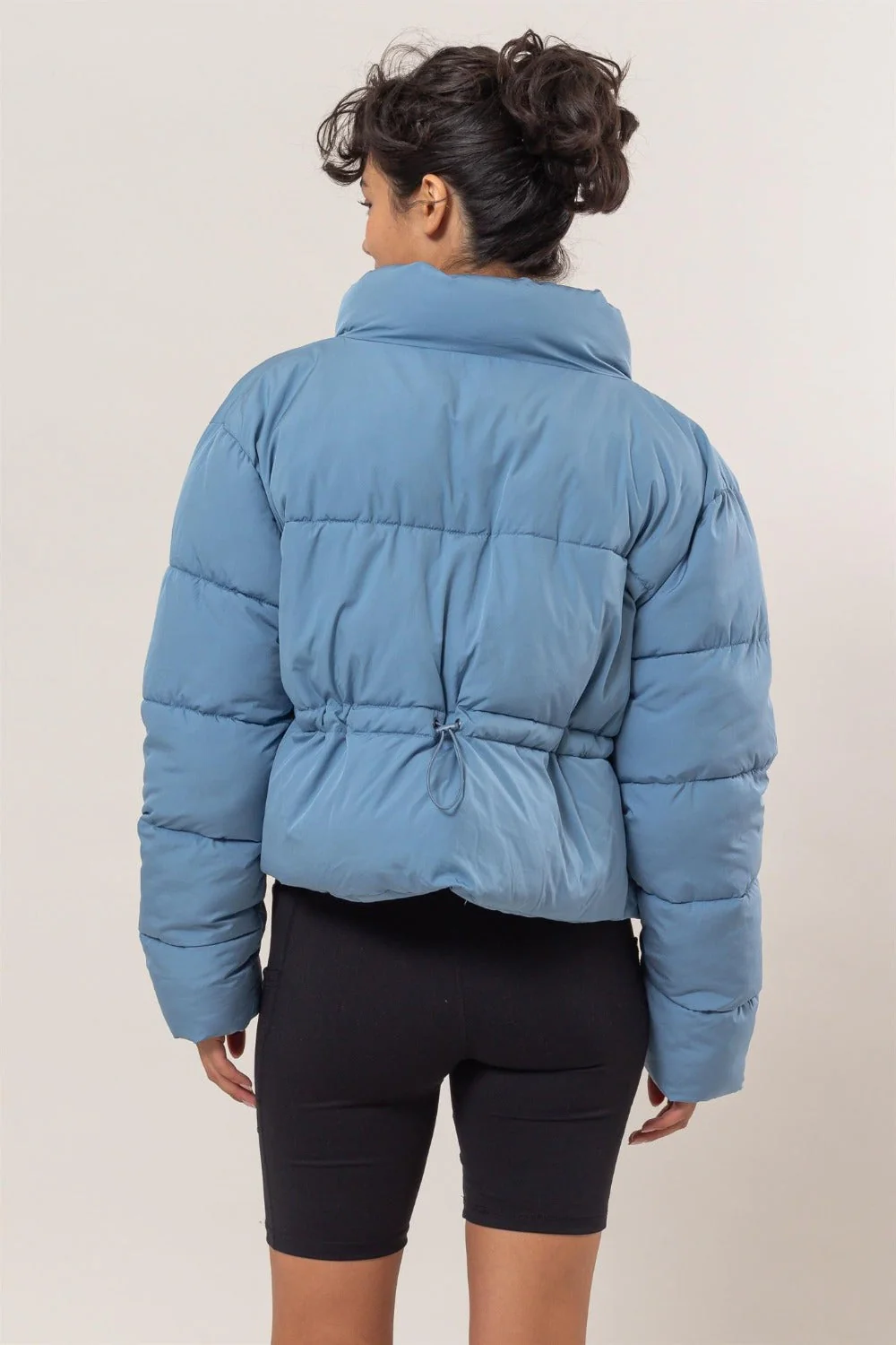 Fabiana | Puffer jacket with quilted back and drawstring - Image 2