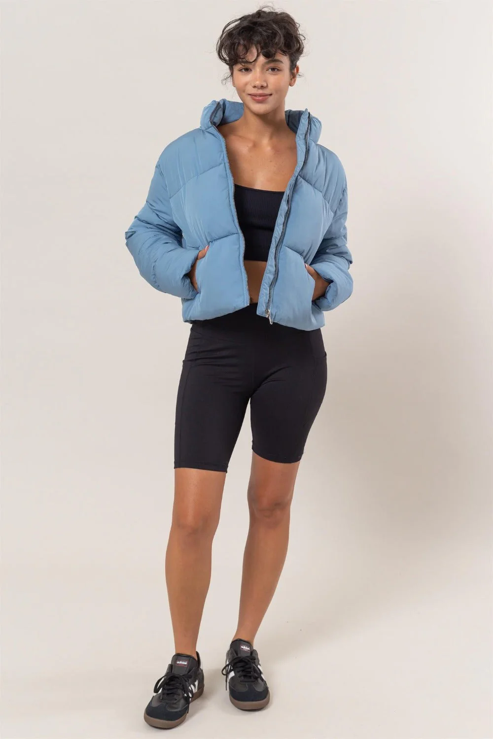 Fabiana | Puffer jacket with quilted back and drawstring - Image 4