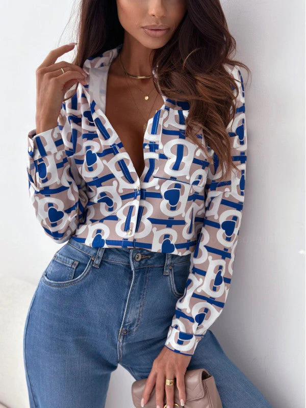 Fabiola® | Blouse Tidy Women'S Blouse With Satin Print - Image 12