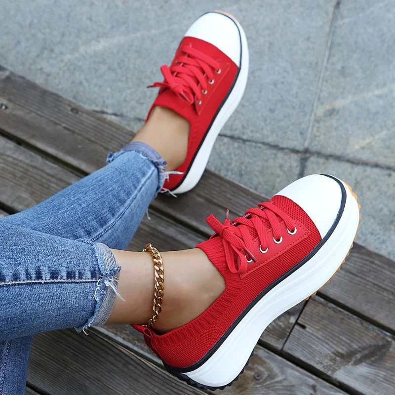 Fabiola® | Low-Heeled Platform Sneakers - Image 3
