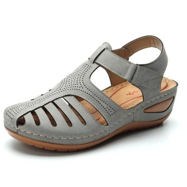 Fabiola® | Vintage Style Leather Orthopedic Sandals - Image 3