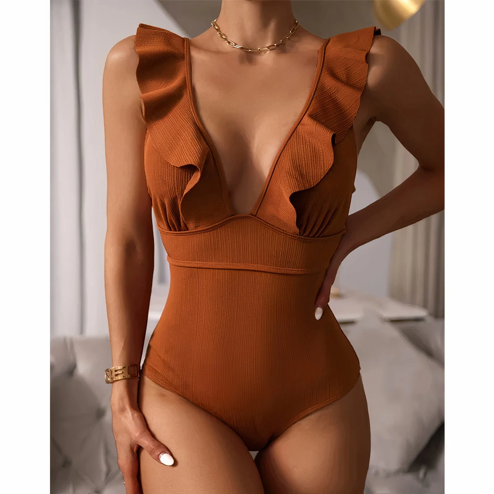 Fara® | Relaxed and timeless   swimsuit - Image 4