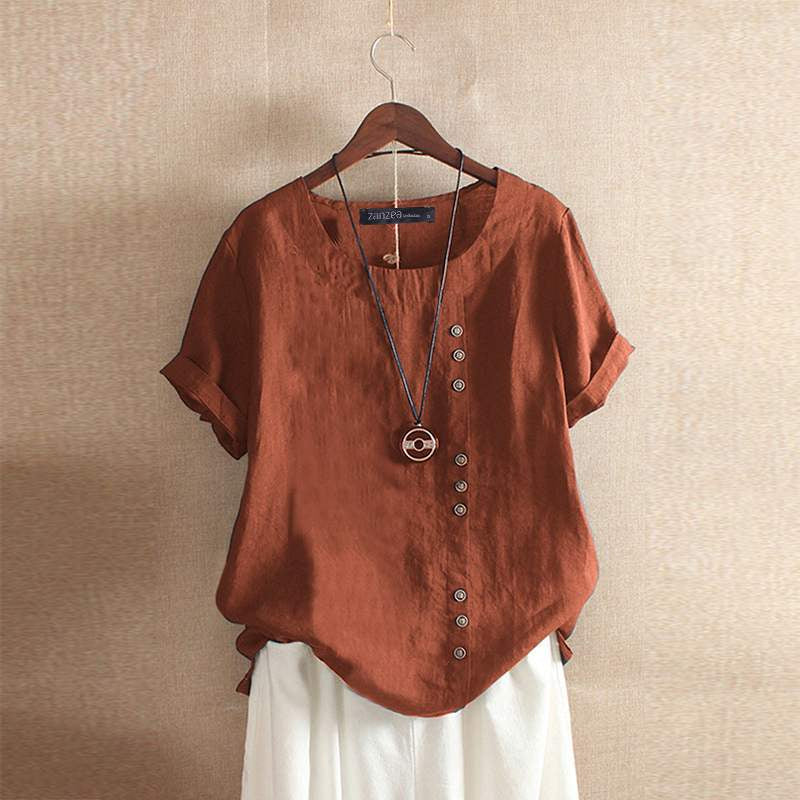 Fátima® | Blouse Made Of High-Quality Cotton With A Beautiful Button Closure - Image 3