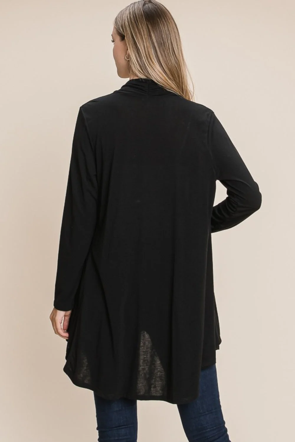 Fatima | Long sleeve open front cardigan - Image 2