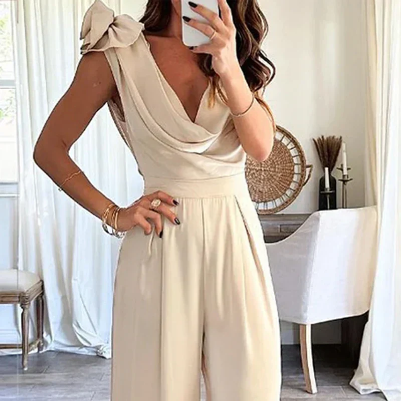 Federica® | Jumpsuit With Waterfall Neckline - Image 3
