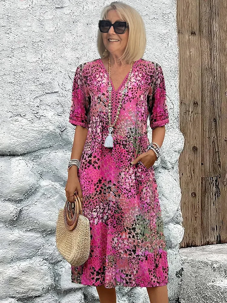 Felicia® | Elegant women's maxi dress floral pattern - Image 4