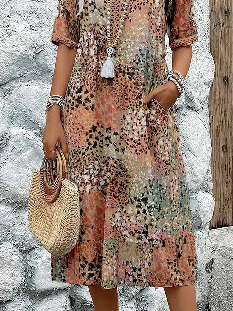 Felicia® | Elegant women's maxi dress floral pattern - Image 7