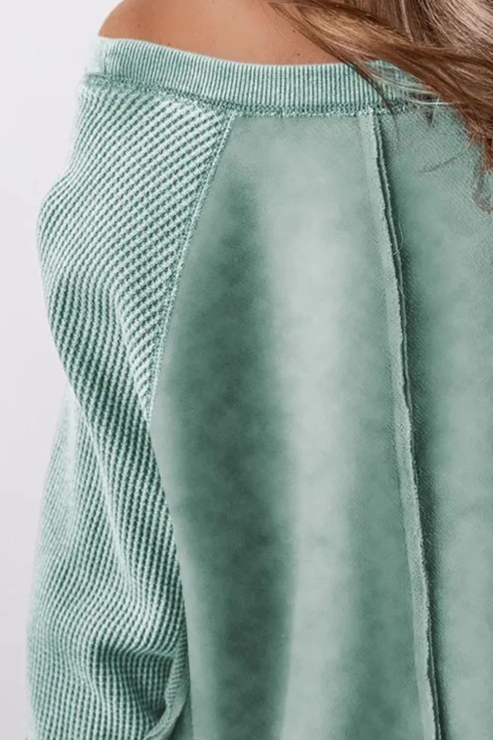Felisa | Long sleeve sweatshirt with exposed seams - Image 3