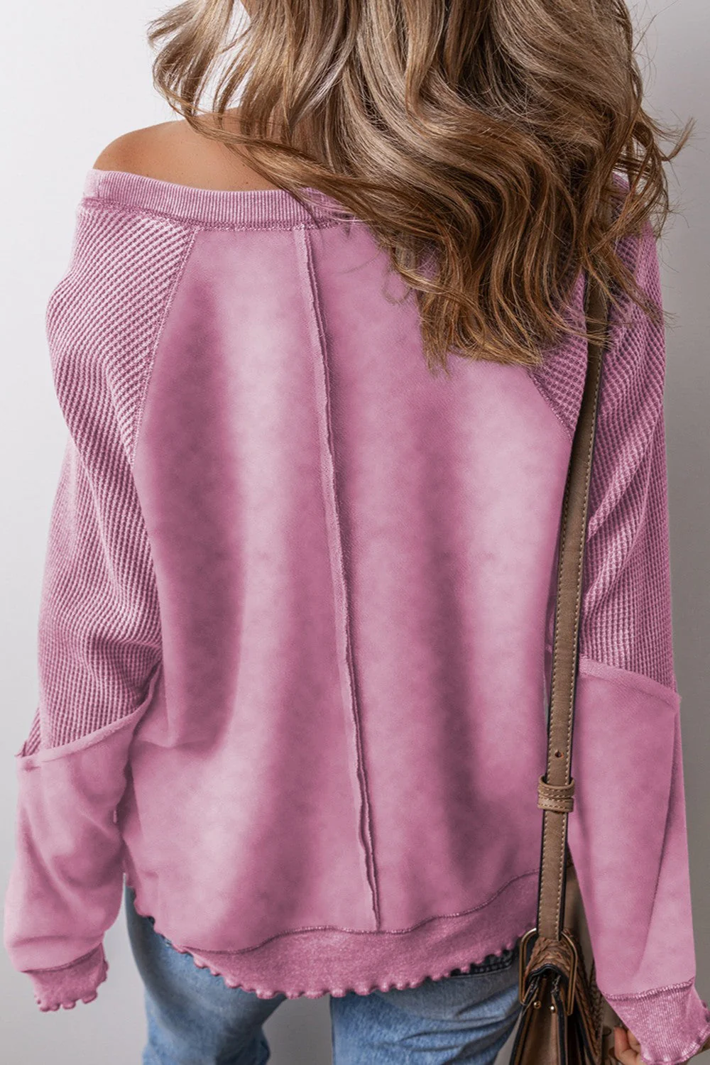 Felisa | Long sleeve sweatshirt with exposed seams - Image 5
