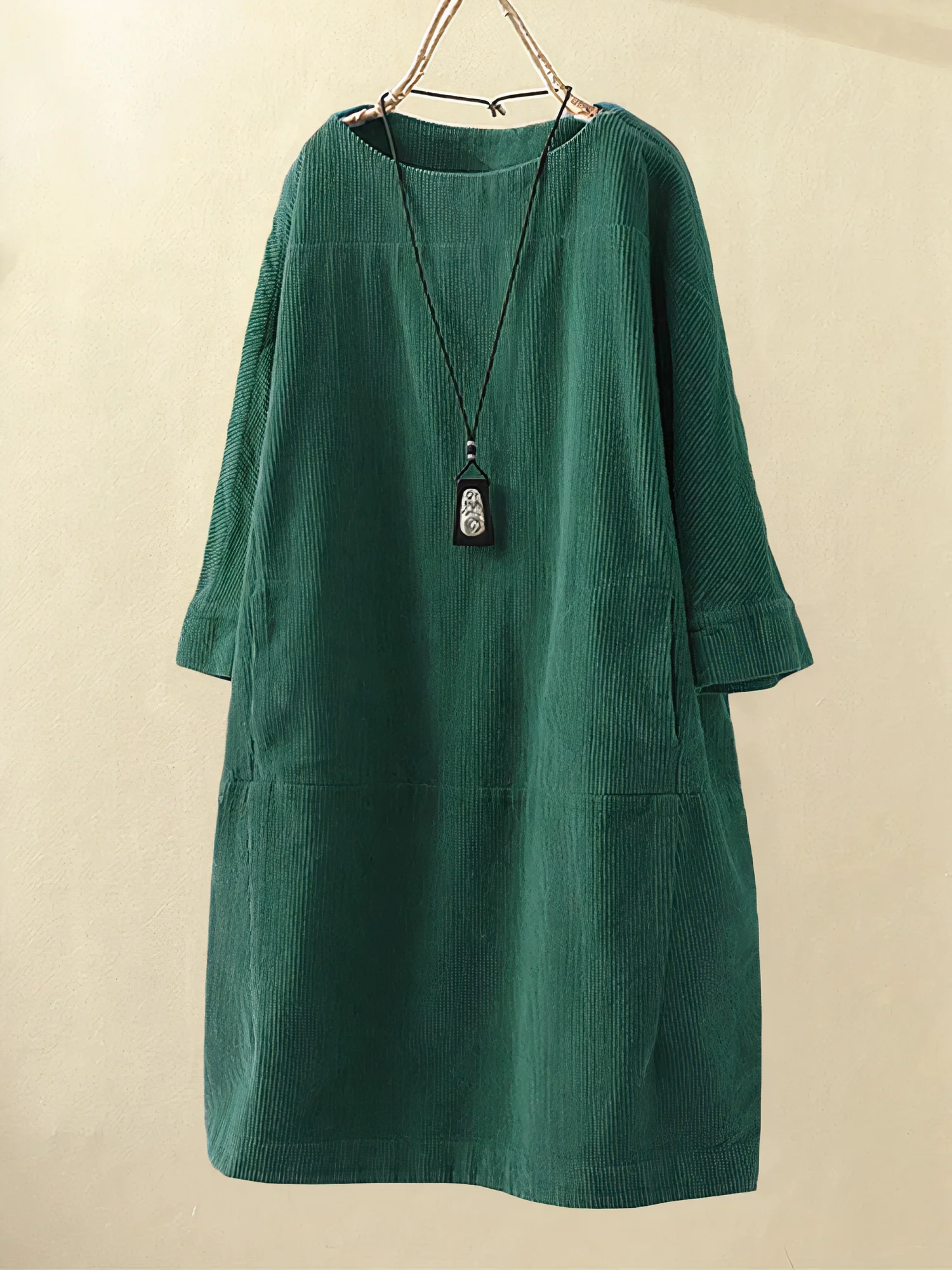 Fernanda® | A-Line Corduroy Dress - Image 5