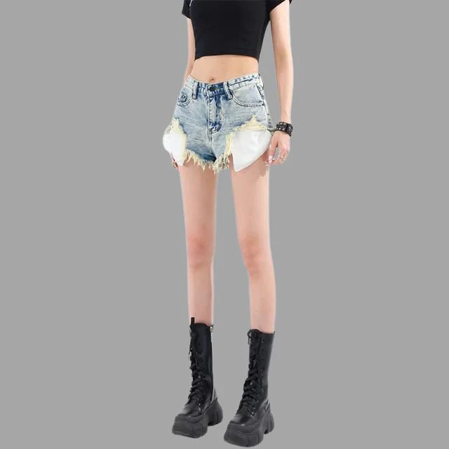 Fernanda® | Jeans-Shorts Im Used-Look Mit Fransendetail - Image 2