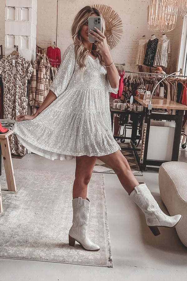 Fernanda® | Loose Sequin Dress - Image 3