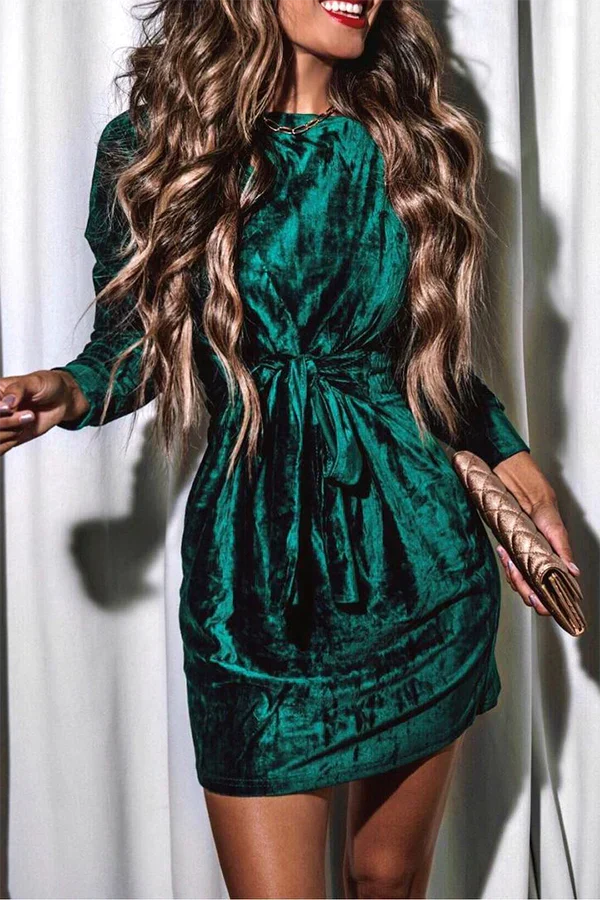 Fernanda® | Round Neck Mini Dress