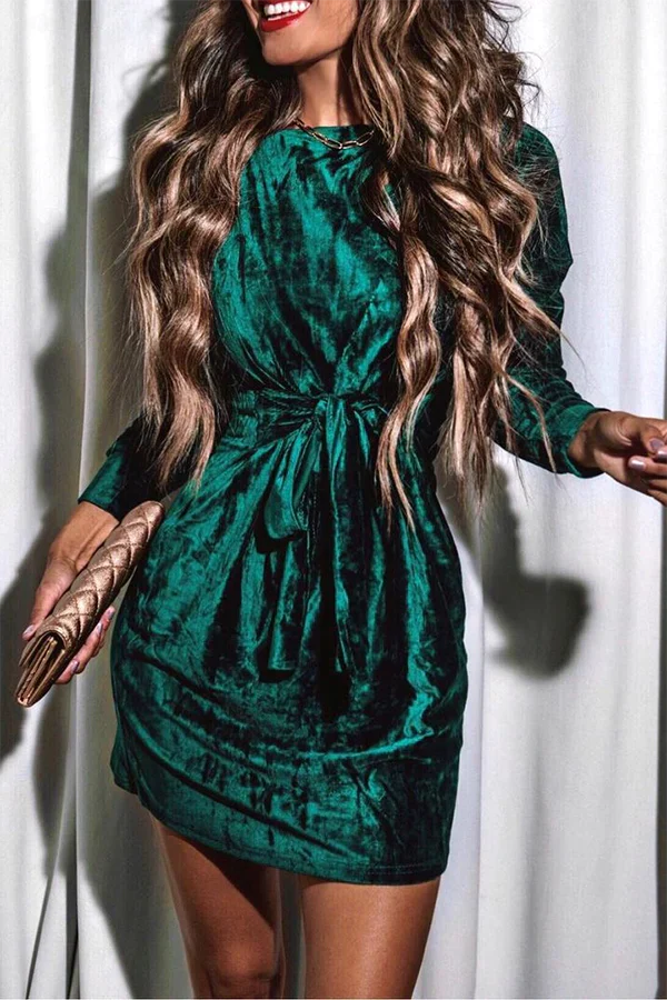 Fernanda® | Round Neck Mini Dress - Image 6