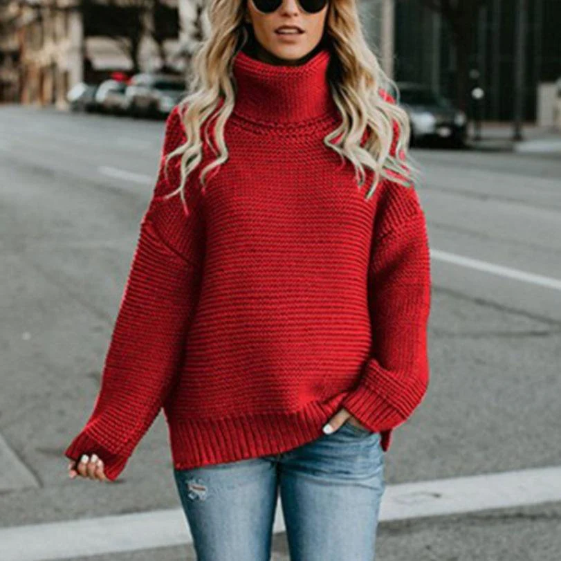 Fernanda | Winter sweater for women with turtleneck and twist - Image 6
