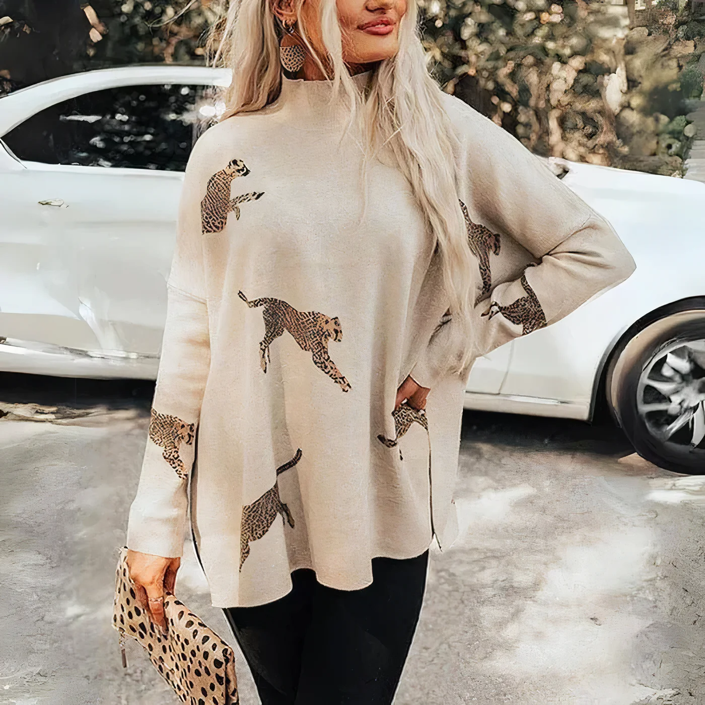 Fernanda | Leopard print sweater - Image 2