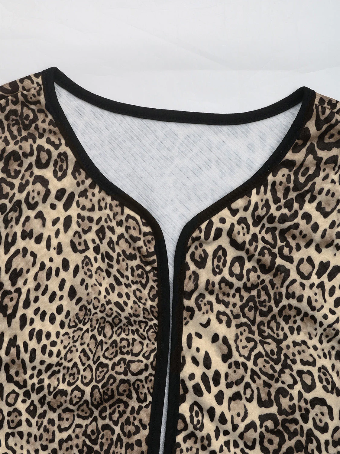 Fiona | Perfee leopard long sleeve open front jacket - Image 16