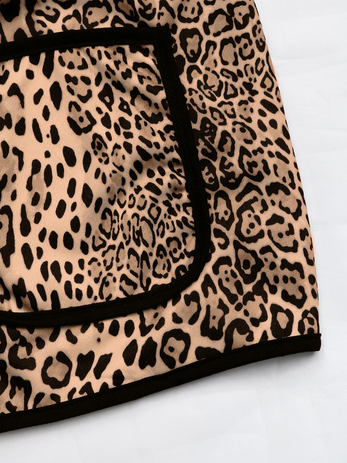 Fiona | Perfee leopard long sleeve open front jacket - Image 4