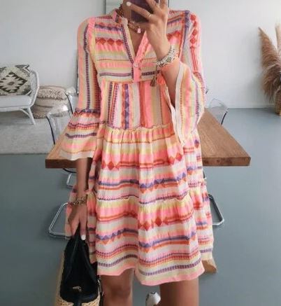 Fiora® | Mid-Length Dress With Bell Sleeves - Image 4