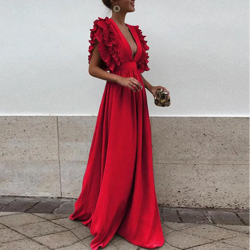 Fiorenza® | Elegant Dress With Ruffle Sleeves - Image 3