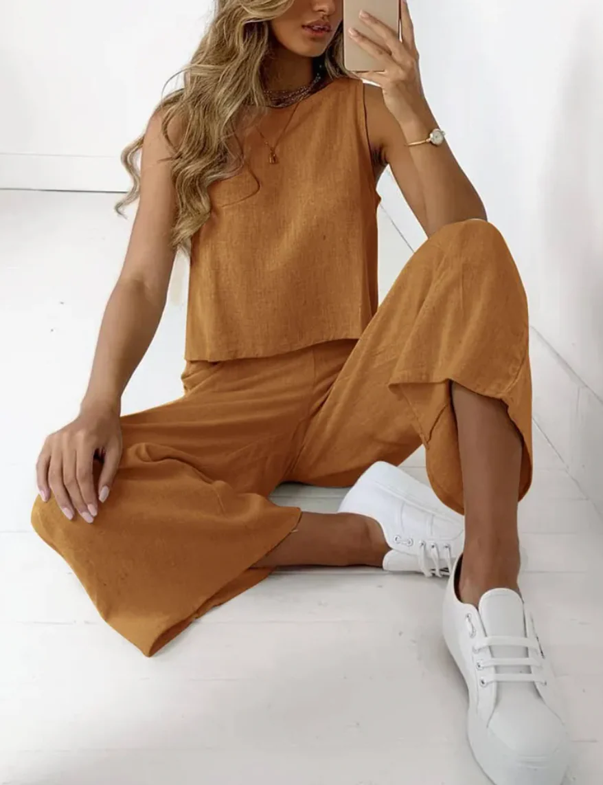Flavia® | Elegant Two-Piece Linen Set - Image 5