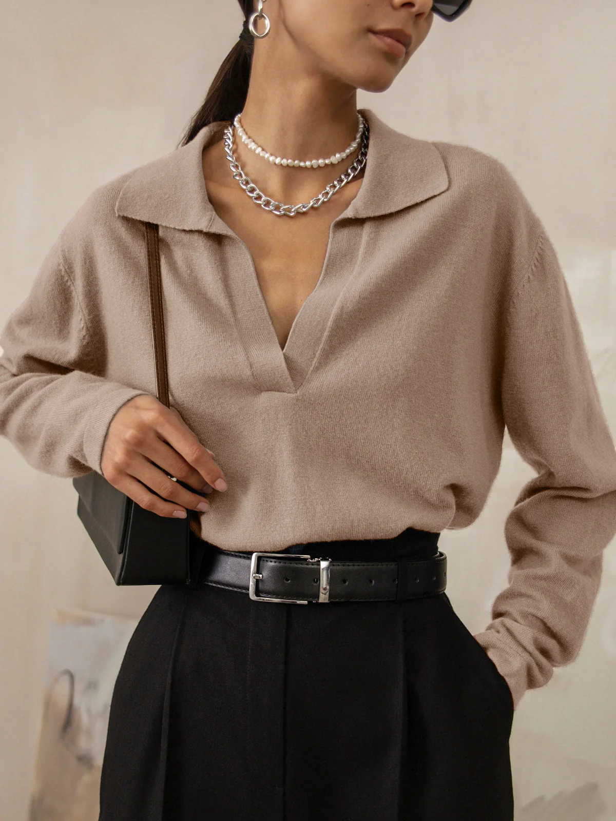 Flavia® | Pull à col and V for women