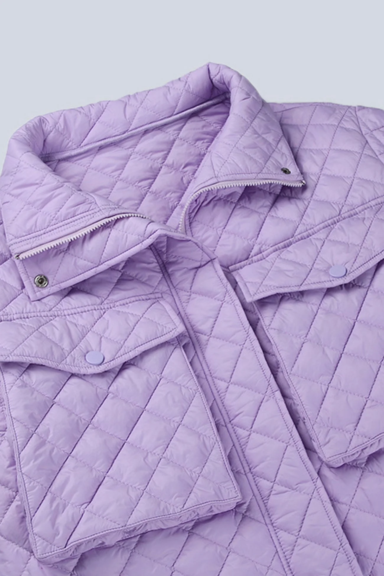 Flavia | Rhombus jacket with zip pockets - Image 11