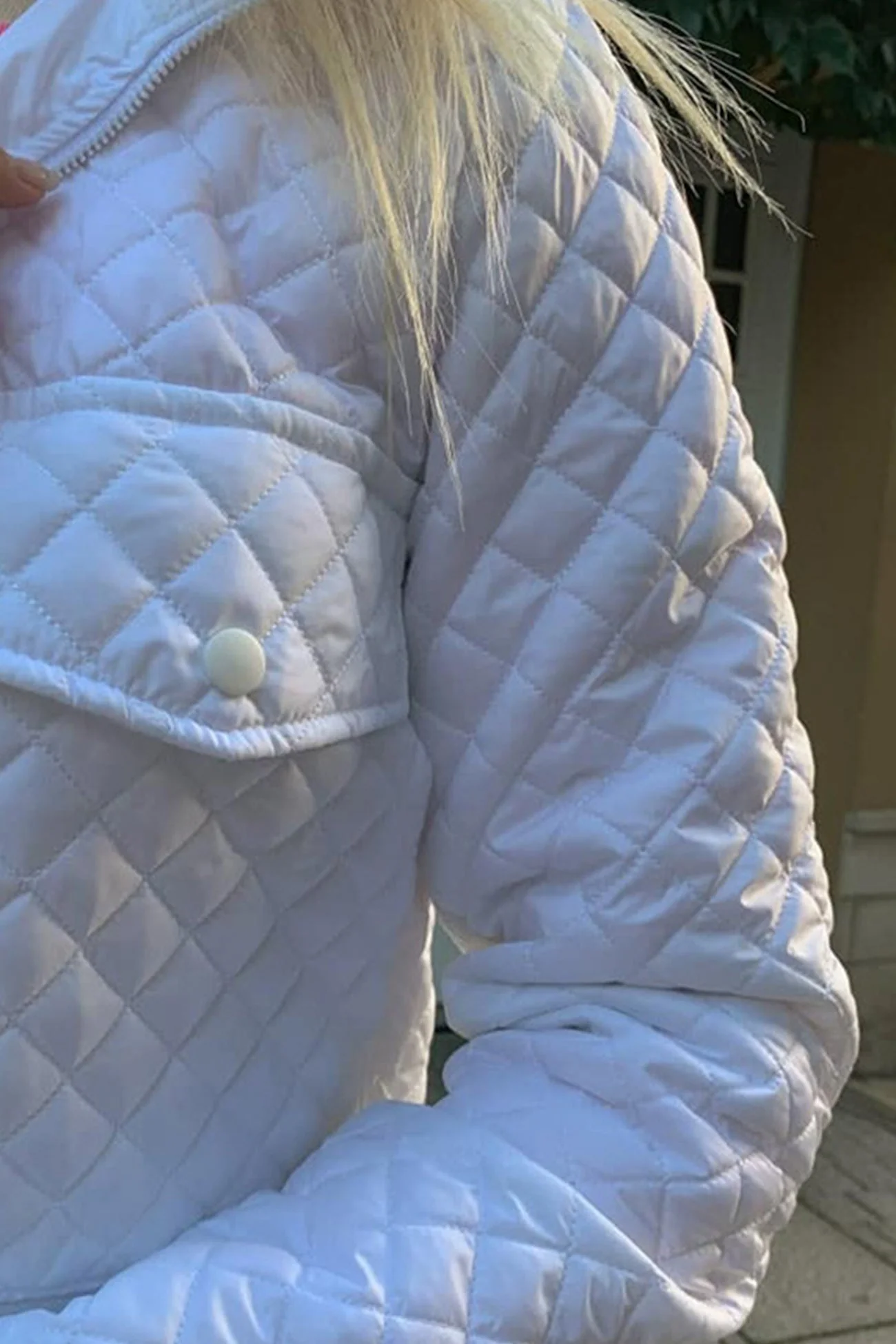 Flavia | Rhombus jacket with zip pockets - Image 2