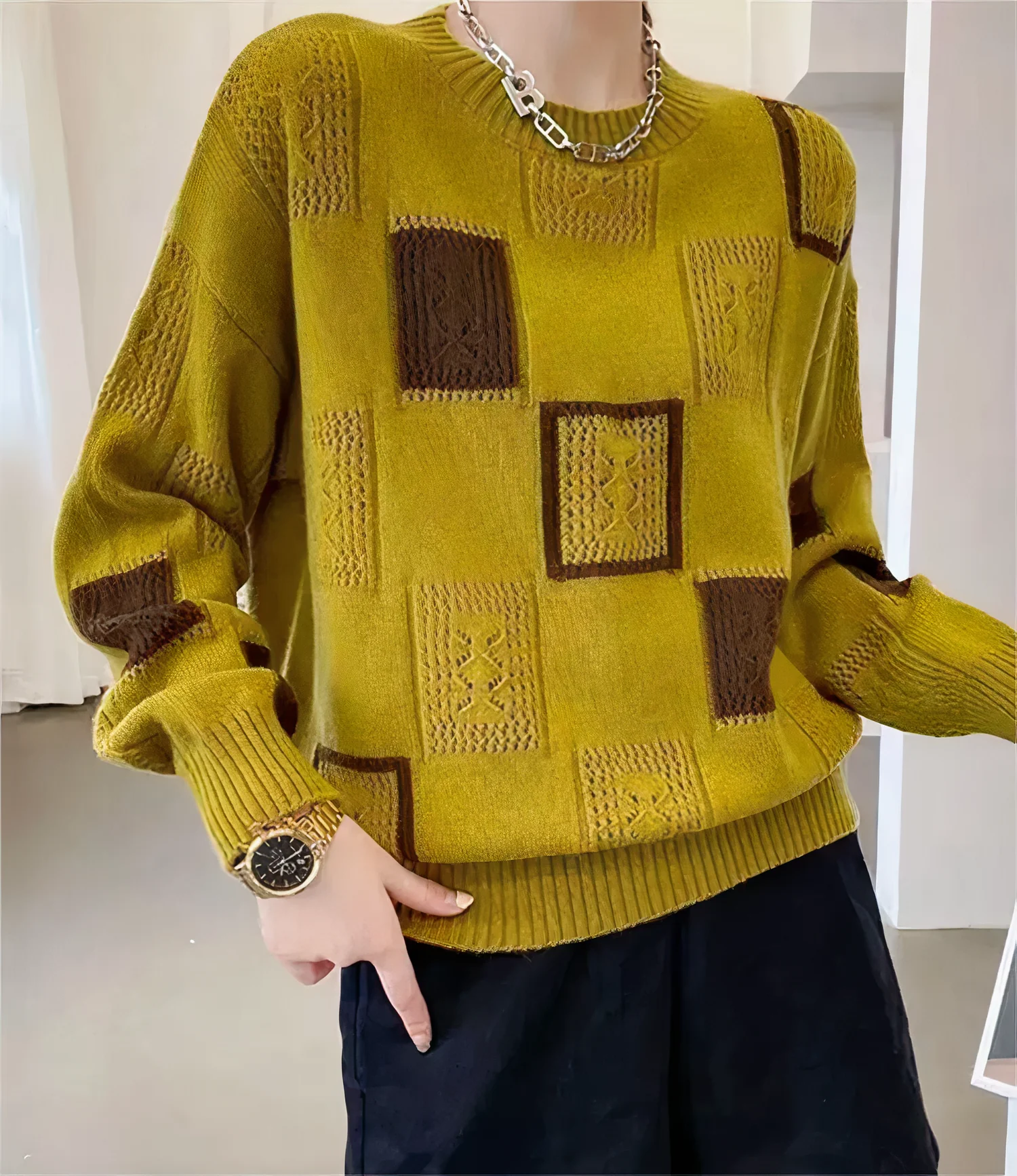 Fleur® | Geometric jersey patchwork - Image 3