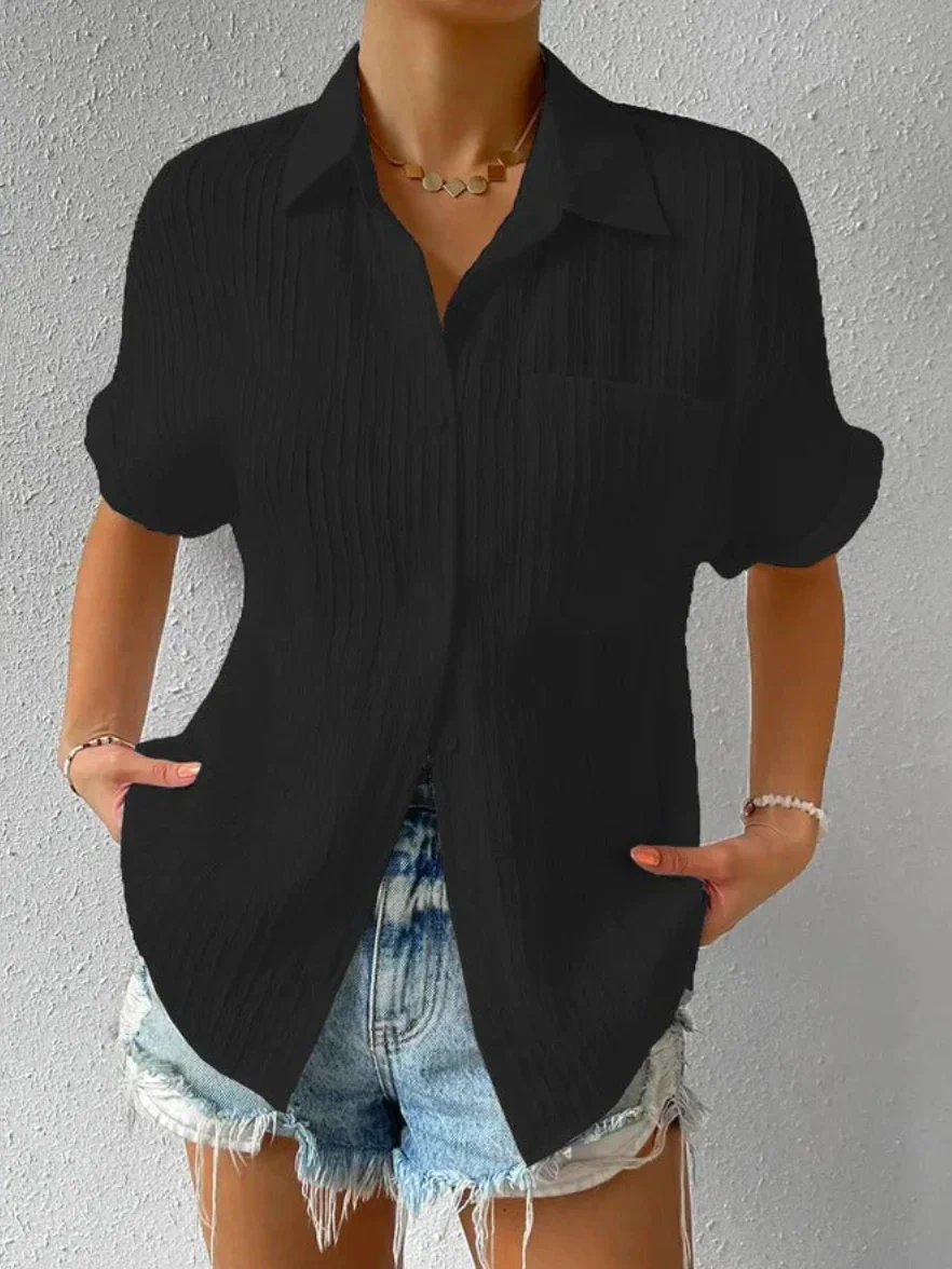 Flor® | Casual Buttoned Loose Blouse - Image 6