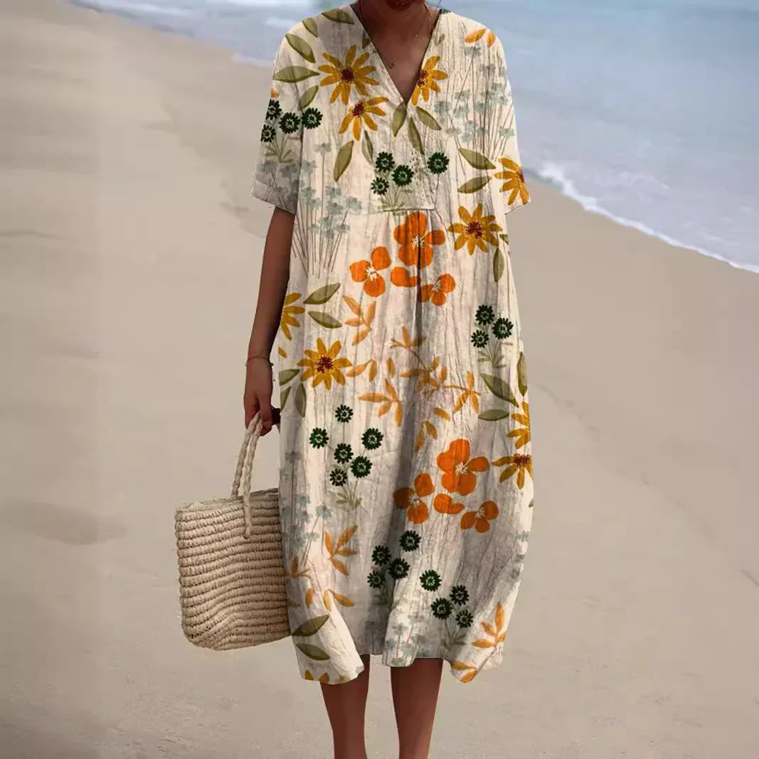 Flor® | Colorful Floral Summer Dress - Image 3