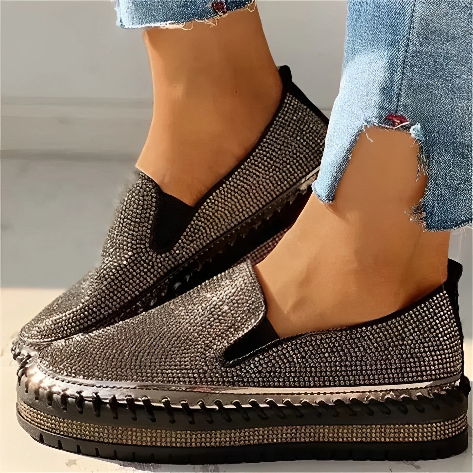 Flor® | Stylish Glittery Party Loafers - Image 4